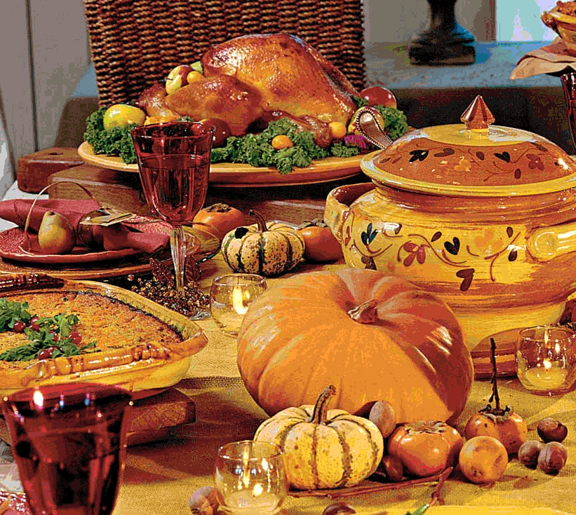 Le repas de Thanksgiving / The meal of Thanksgiving
